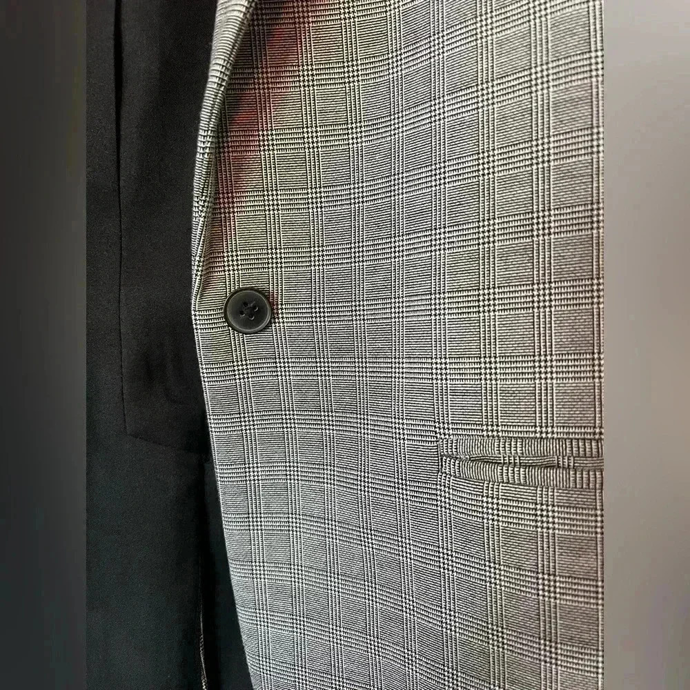 Gap Glen Plaid Black Blazer - Picture 9 of 11